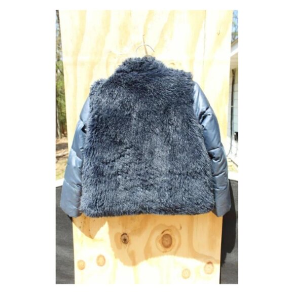 Girls J Crew Crewcuts Faux Fur Down Puffer Coat Size 8 GORGEOUS!! - Picture 14 of 16